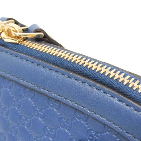 GUCCI Authentic Blue Leather Shoulder Bag - Picture 10 of 16